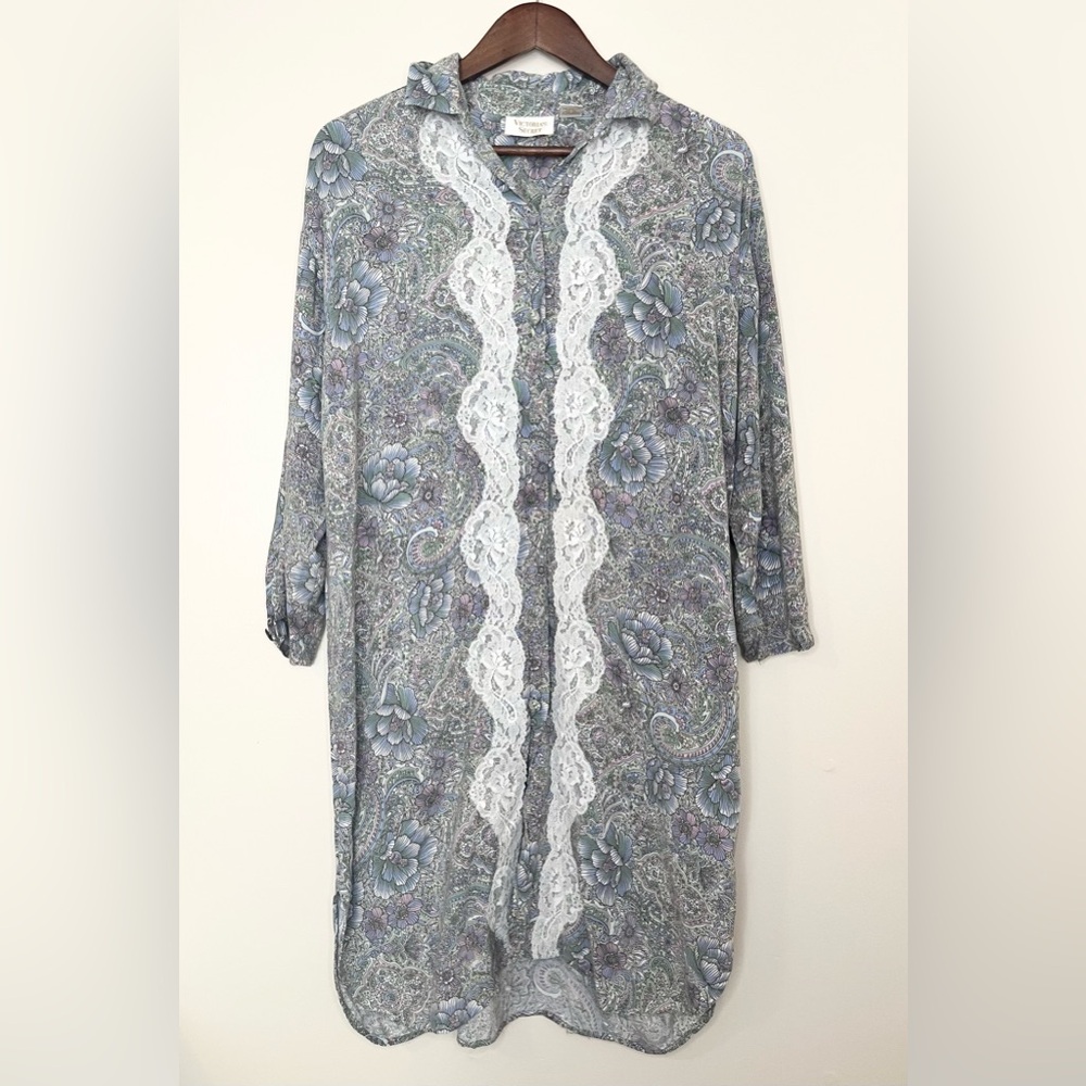 VICTORIAS SECRET Vintage Double Gold Label Sleepwear‎ Nightgown | M/L